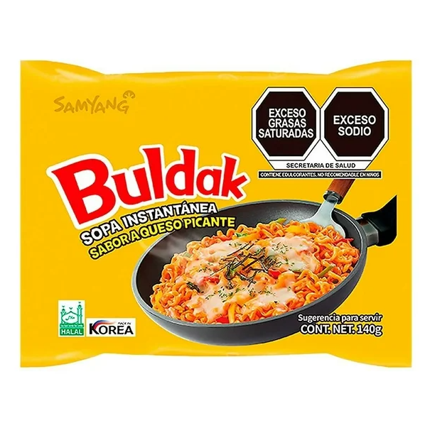 Ramen Samyang de pollo con queso picante